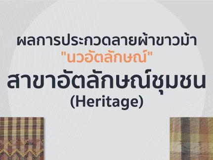 ผลการประกวดลายผ้าขาวม้า “นวอัตลักษณ์” ประจำปี 2564 